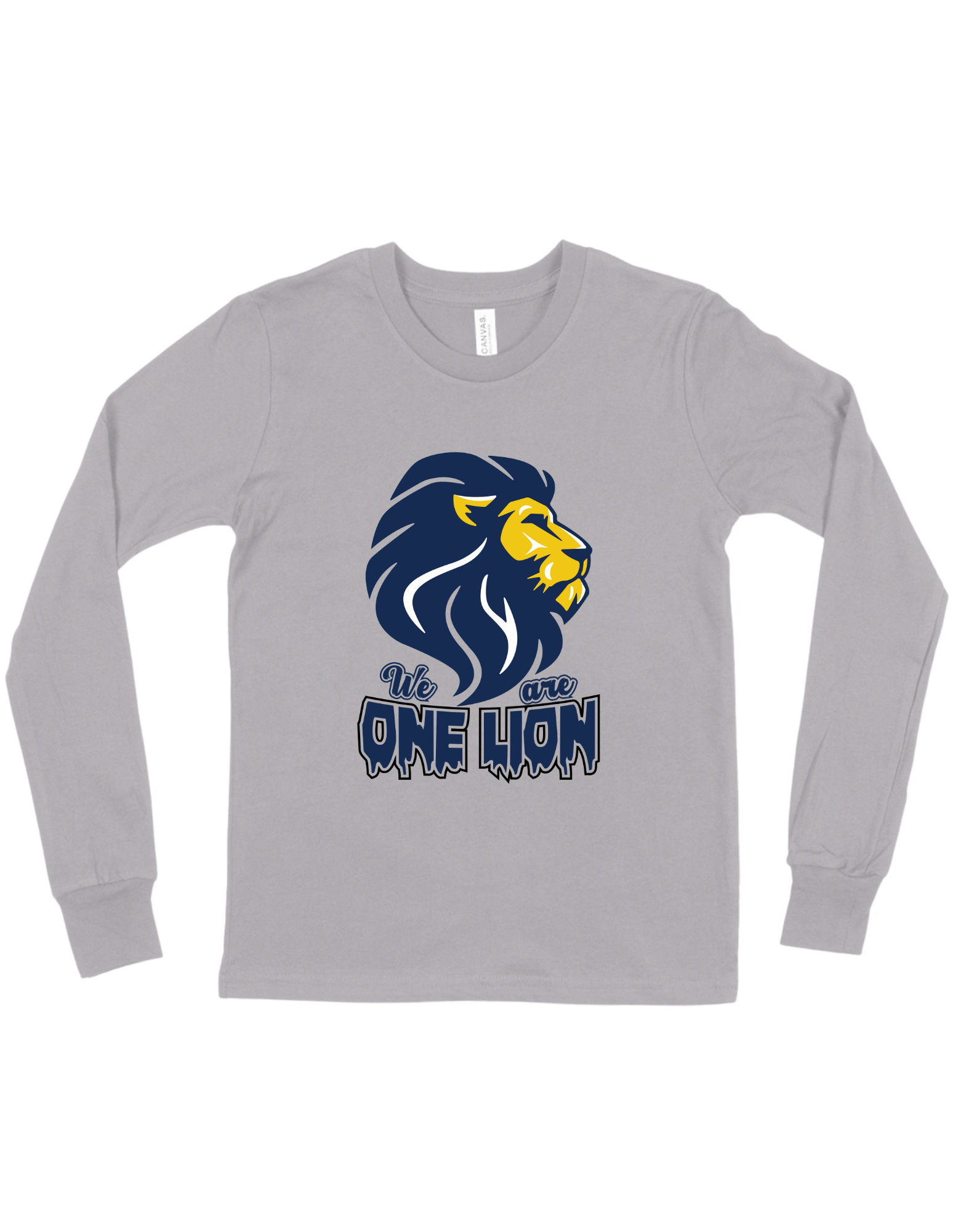 We are one lion - Athletic Heather Long Sleeve Main Image